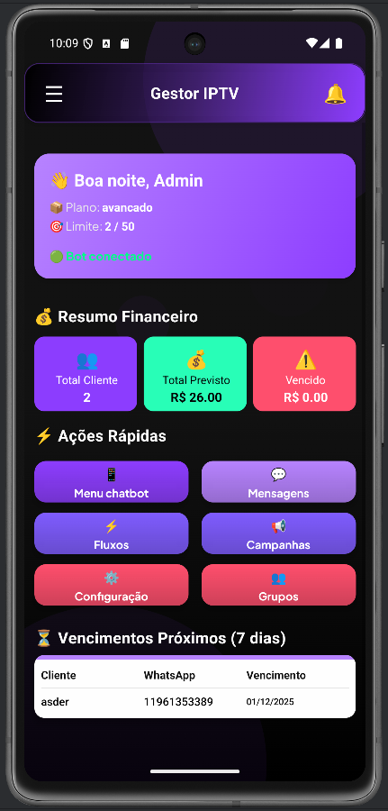 Tela de novo empréstimo